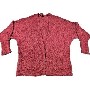 Chunky Knit‎ Oversized Cardigan ZESICA Women's Popcorn Long Sleeve Open Front  L